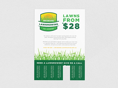 Lawn Mowing Logo Design Brisbane